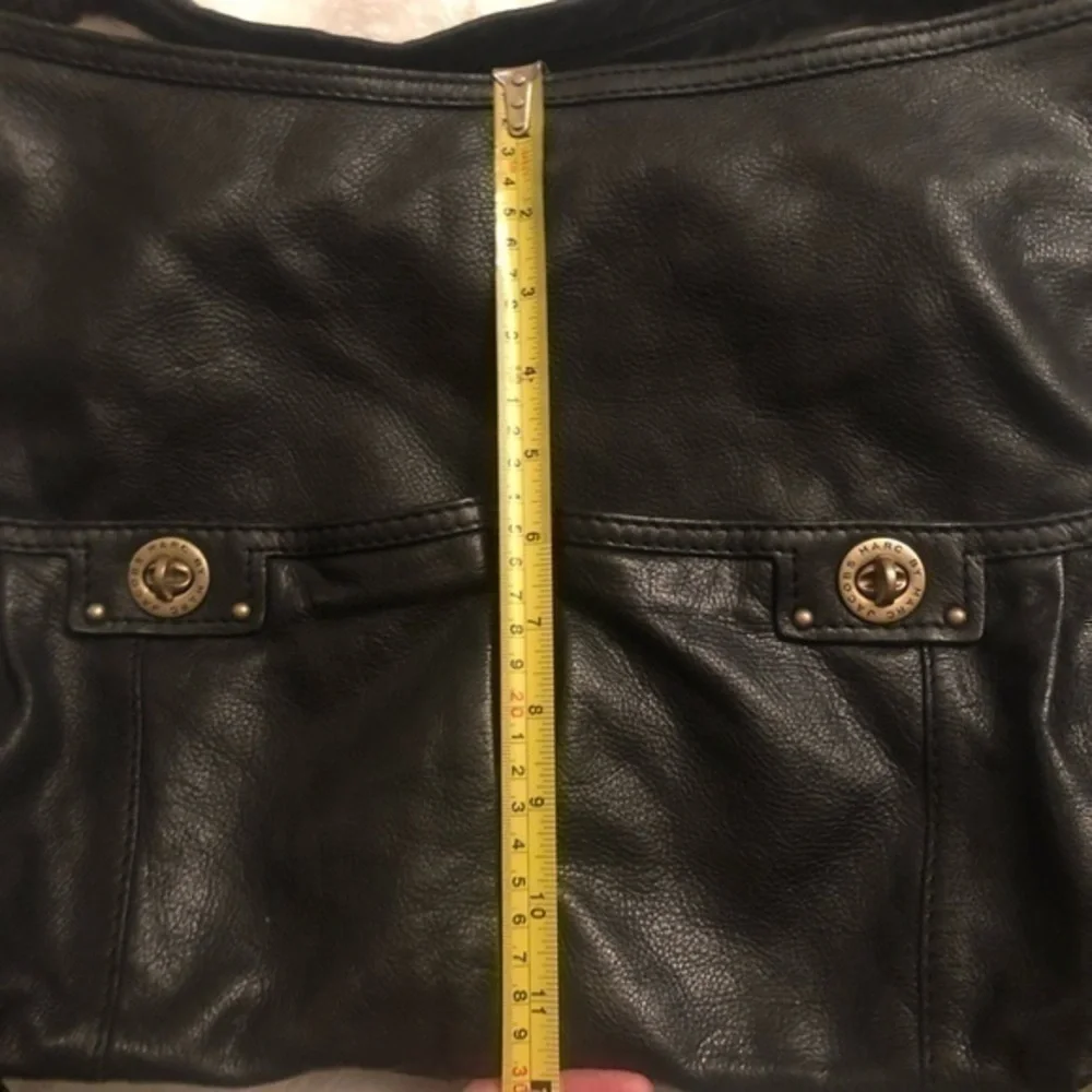 Marc by Marc Jacobs black leather hobo bag